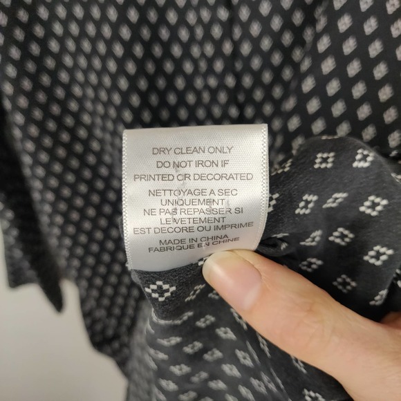 Equipment Navy Mini Dress with White Pattern - Picture 11 of 11